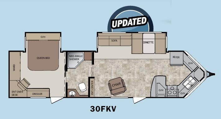 View 2012 Keystone Cougar XLite 30FKV complete specs and manufacturer brochures