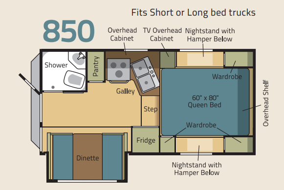 View 2013 Adventurer Eagle Cap 850 complete specs and manufacturer brochures