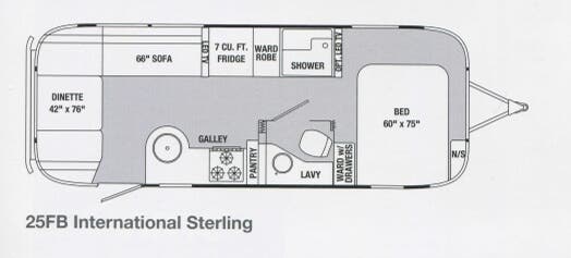View 2013 Airstream International Sterling 25FB complete specs and manufacturer brochures