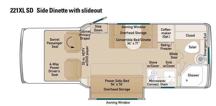 View 2013 Coach House Platinum 221XL SD complete specs and manufacturer brochures