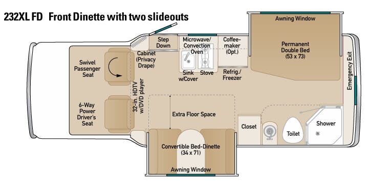 View 2013 Coach House Platinum 232XL FD complete specs and manufacturer brochures