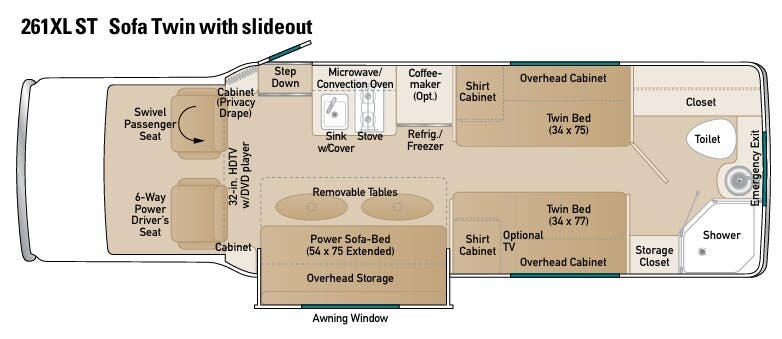 View 2013 Coach House Platinum 261XL ST complete specs and manufacturer brochures