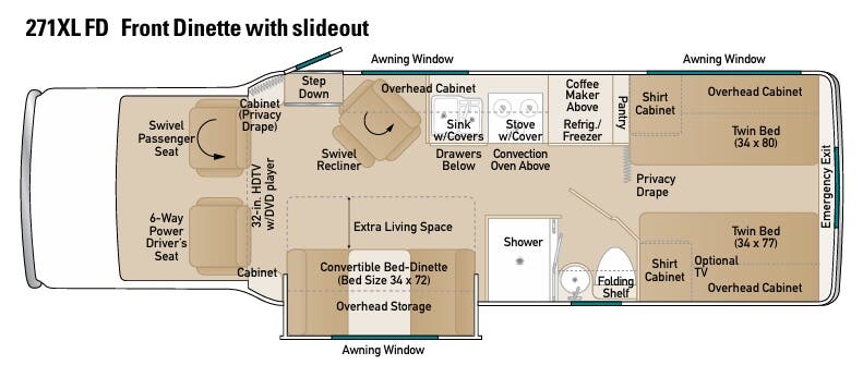 View 2013 Coach House Platinum 271XL FD complete specs and manufacturer brochures