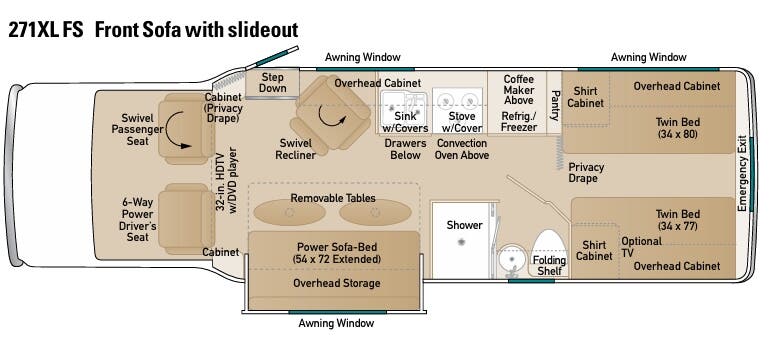 View 2013 Coach House Platinum 271XL FS complete specs and manufacturer brochures