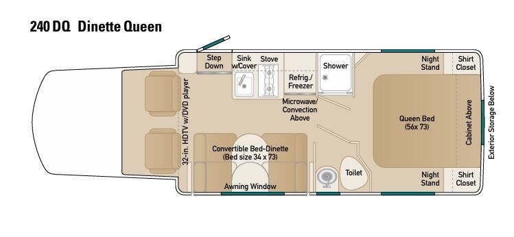 View 2013 Coach House Platinum II 240 DQ complete specs and manufacturer brochures