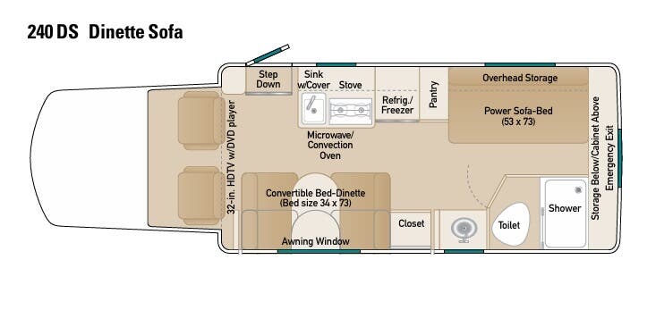 View 2013 Coach House Platinum II 240 DS complete specs and manufacturer brochures