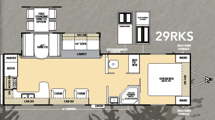 View 2013 Coachmen Catalina Deluxe 29RKS complete specs and manufacturer brochures