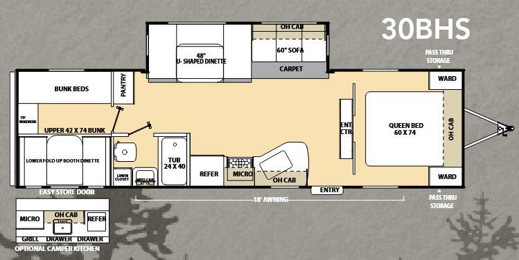 View 2013 Coachmen Catalina Deluxe 30BHS complete specs and manufacturer brochures