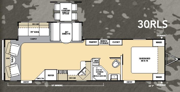 View 2013 Coachmen Catalina Deluxe 30RLS complete specs and manufacturer brochures