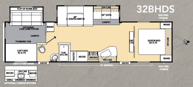 View 2013 Coachmen Catalina Deluxe 32BHDS complete specs and manufacturer brochures