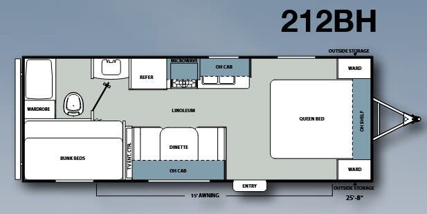 View 2013 Coachmen Catalina Santara 212BH complete specs and manufacturer brochures