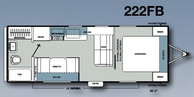 View 2013 Coachmen Catalina Santara 222FB complete specs and manufacturer brochures