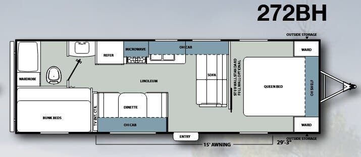 View 2013 Coachmen Catalina Santara 272BH complete specs and manufacturer brochures