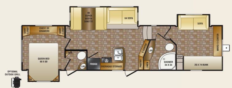 View 2013 CrossRoads Sunset Trail Reserve SF34BH complete specs and manufacturer brochures