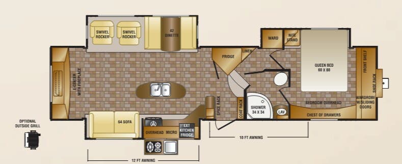 View 2013 CrossRoads Sunset Trail Reserve SF34RE complete specs and manufacturer brochures