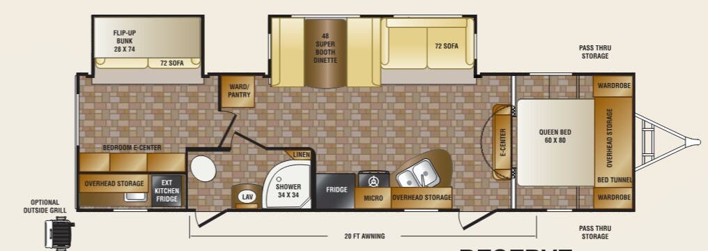 View 2013 CrossRoads Sunset Trail Reserve ST32BH complete specs and manufacturer brochures