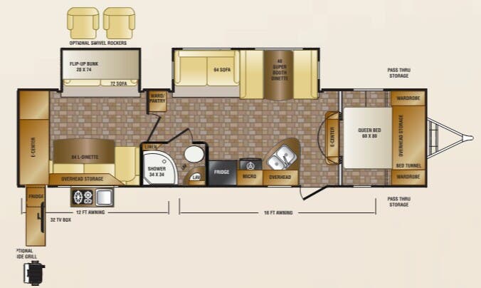 View 2013 CrossRoads Sunset Trail Reserve ST33PB complete specs and manufacturer brochures