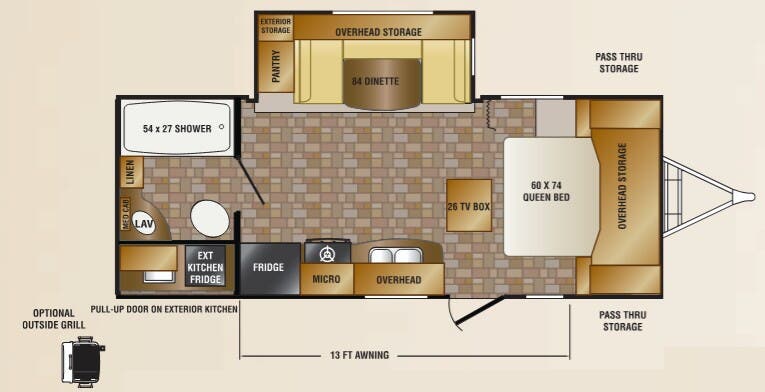 View 2013 CrossRoads Sunset Trail Super Lite ST220RB complete specs and manufacturer brochures