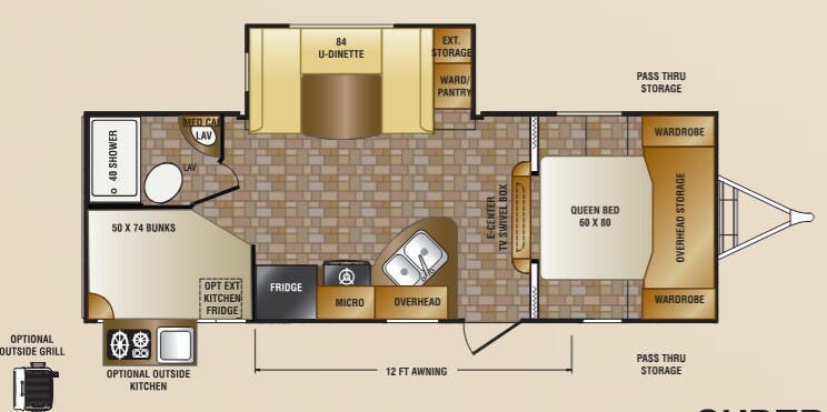 View 2013 CrossRoads Sunset Trail Super Lite ST240BH complete specs and manufacturer brochures