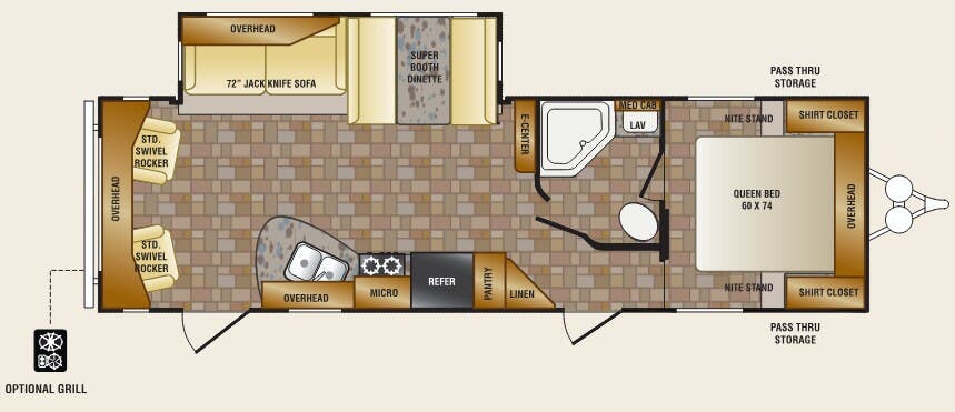 View 2013 CrossRoads Zinger ZT27RL complete specs and manufacturer brochures