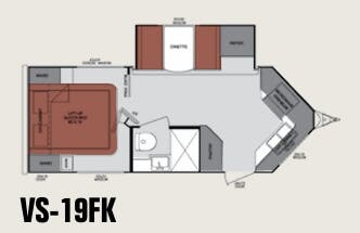 View 2013 Cruiser RV ViewFinder Signature 19FK complete specs and manufacturer brochures