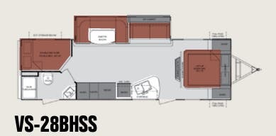 View 2013 Cruiser RV ViewFinder Signature 28BHSS complete specs and manufacturer brochures
