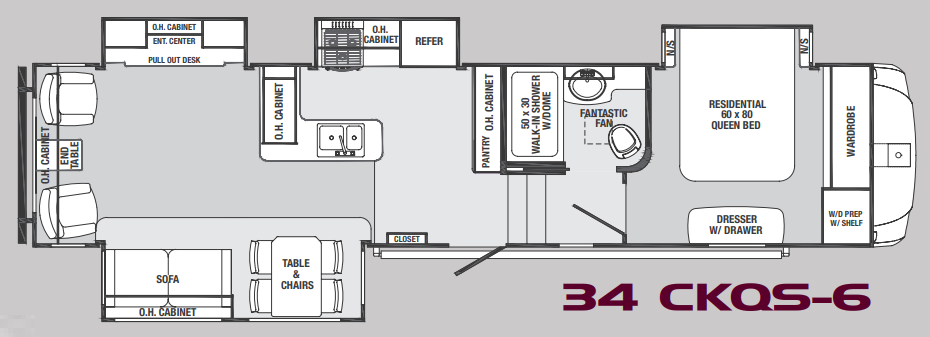 View 2013 Forest River Sabre 34 CKQS complete specs and manufacturer brochures