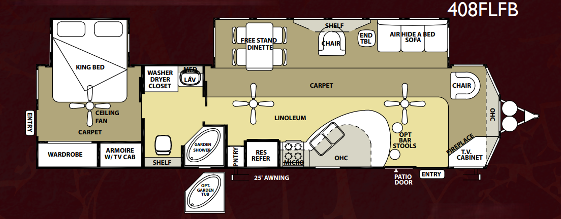 View 2013 Forest River Salem Grand Villa 408FLFB complete specs and manufacturer brochures
