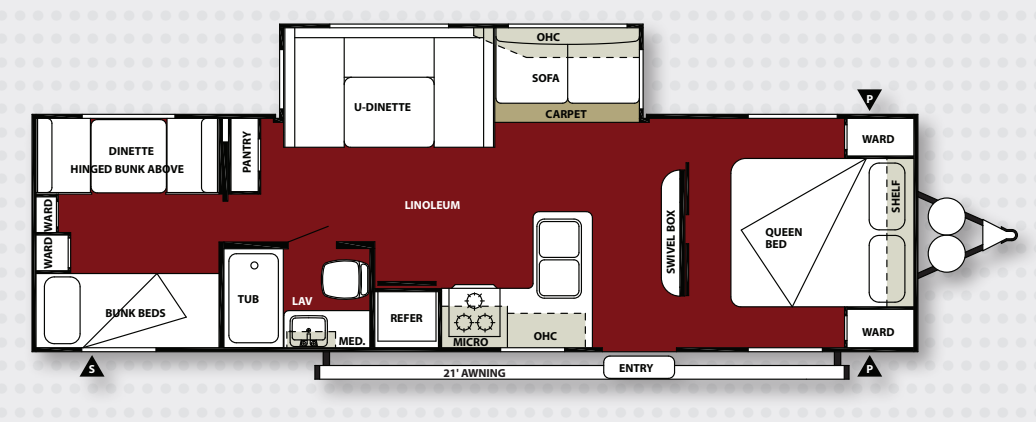 View 2013 Forest River Wildwood 30QBSS complete specs and manufacturer brochures