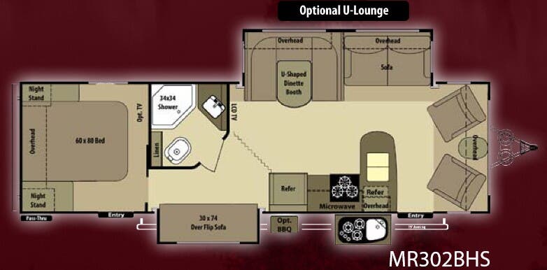 View 2013 Highland Ridge Mesa Ridge MR302BHS complete specs and manufacturer brochures