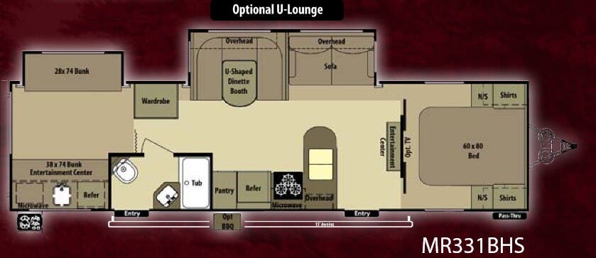 View 2013 Highland Ridge Mesa Ridge MR331BHS complete specs and manufacturer brochures