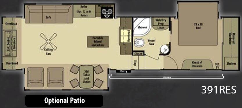 View 2013 Highland Ridge Open Range 391RES complete specs and manufacturer brochures