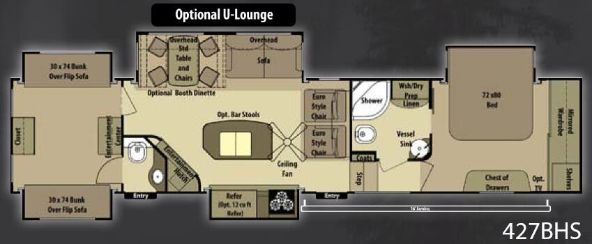 View 2013 Highland Ridge Open Range 427BHS complete specs and manufacturer brochures