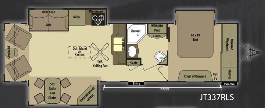 View 2013 Highland Ridge Open Range Journeyer JT337RLS complete specs and manufacturer brochures