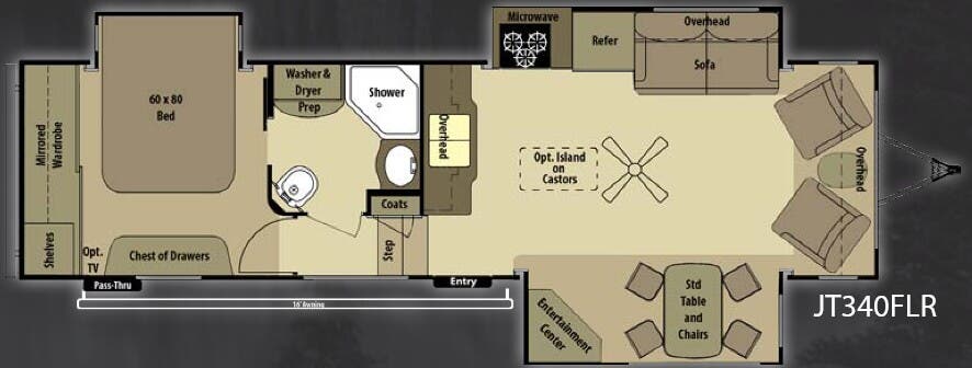 View 2013 Highland Ridge Open Range Journeyer JT340FLR complete specs and manufacturer brochures