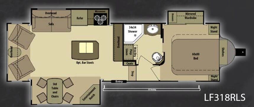 View 2013 Highland Ridge Open Range Light LF318BHS complete specs and manufacturer brochures