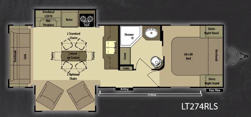 View 2013 Highland Ridge Open Range Light LT274RLS complete specs and manufacturer brochures