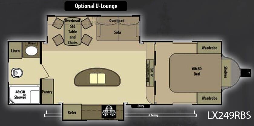 View 2013 Highland Ridge Open Range Light LX249RBS complete specs and manufacturer brochures