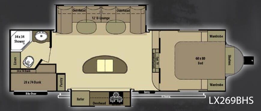 View 2013 Highland Ridge Open Range Light LX269BHS complete specs and manufacturer brochures