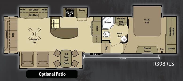 View 2013 Highland Ridge Open Range Residential R398RLS complete specs and manufacturer brochures