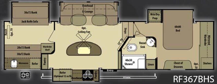 View 2013 Highland Ridge Open Range Roamer RF367BHS complete specs and manufacturer brochures
