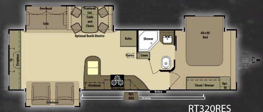 View 2013 Highland Ridge Open Range Roamer RT320RES complete specs and manufacturer brochures