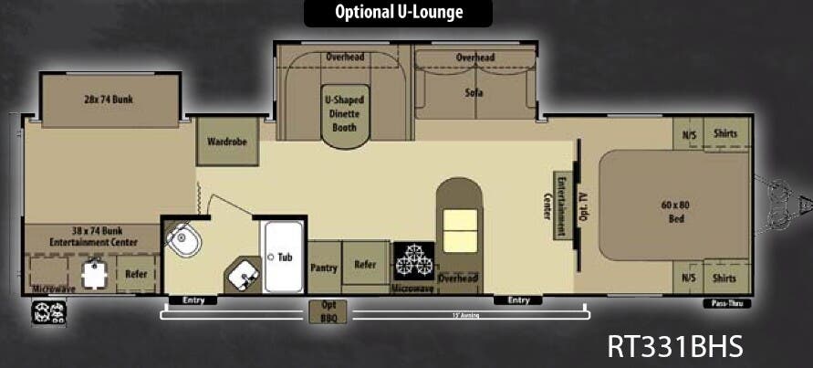 View 2013 Highland Ridge Open Range Roamer RT331BHS complete specs and manufacturer brochures