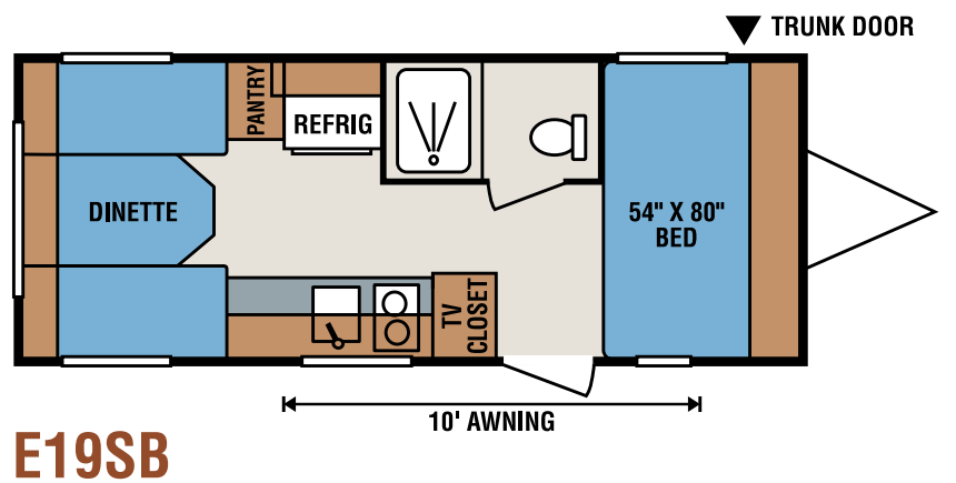View 2013 K-Z Spree Escape E19SB complete specs and manufacturer brochures