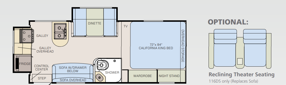 View 2014 Adventurer Adventurer 116DS complete specs and manufacturer brochures