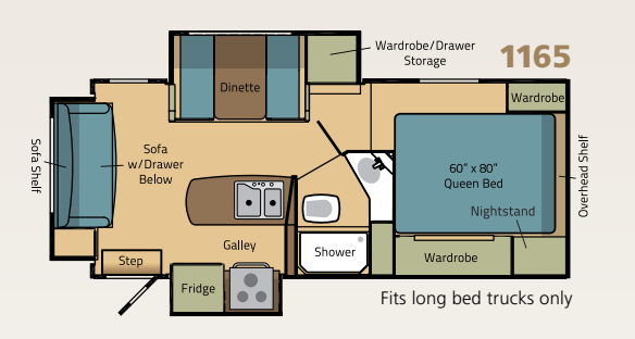 View 2014 Adventurer Eagle Cap 1165 complete specs and manufacturer brochures