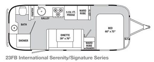 View 2014 Airstream International 23FB complete specs and manufacturer brochures