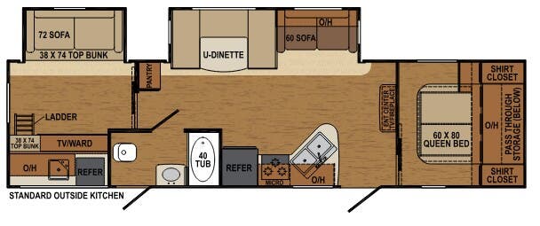 View 2014 Augusta RV Flex AT-32BHK complete specs and manufacturer brochures