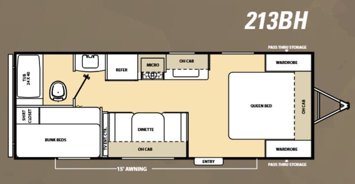 View 2014 Coachmen Catalina 213BH complete specs and manufacturer brochures