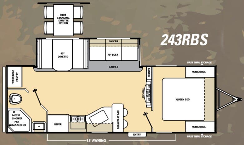 View 2014 Coachmen Catalina 243RBS complete specs and manufacturer brochures